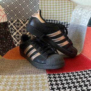 Adidas Superstar  Snake Black and Gold